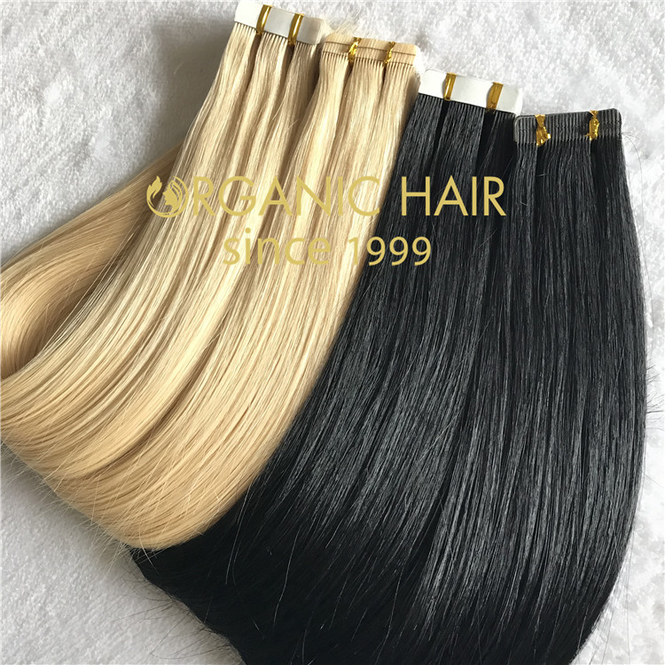 High quality custom color tape in hair extensions CC115